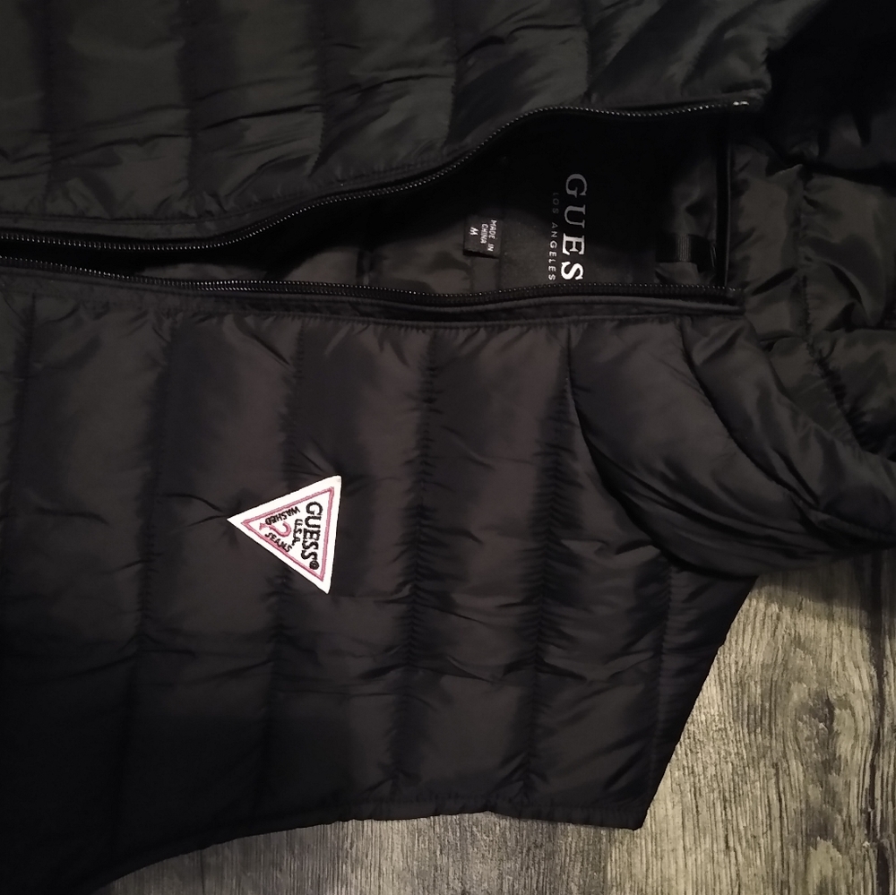 Guess hooded puffer vest